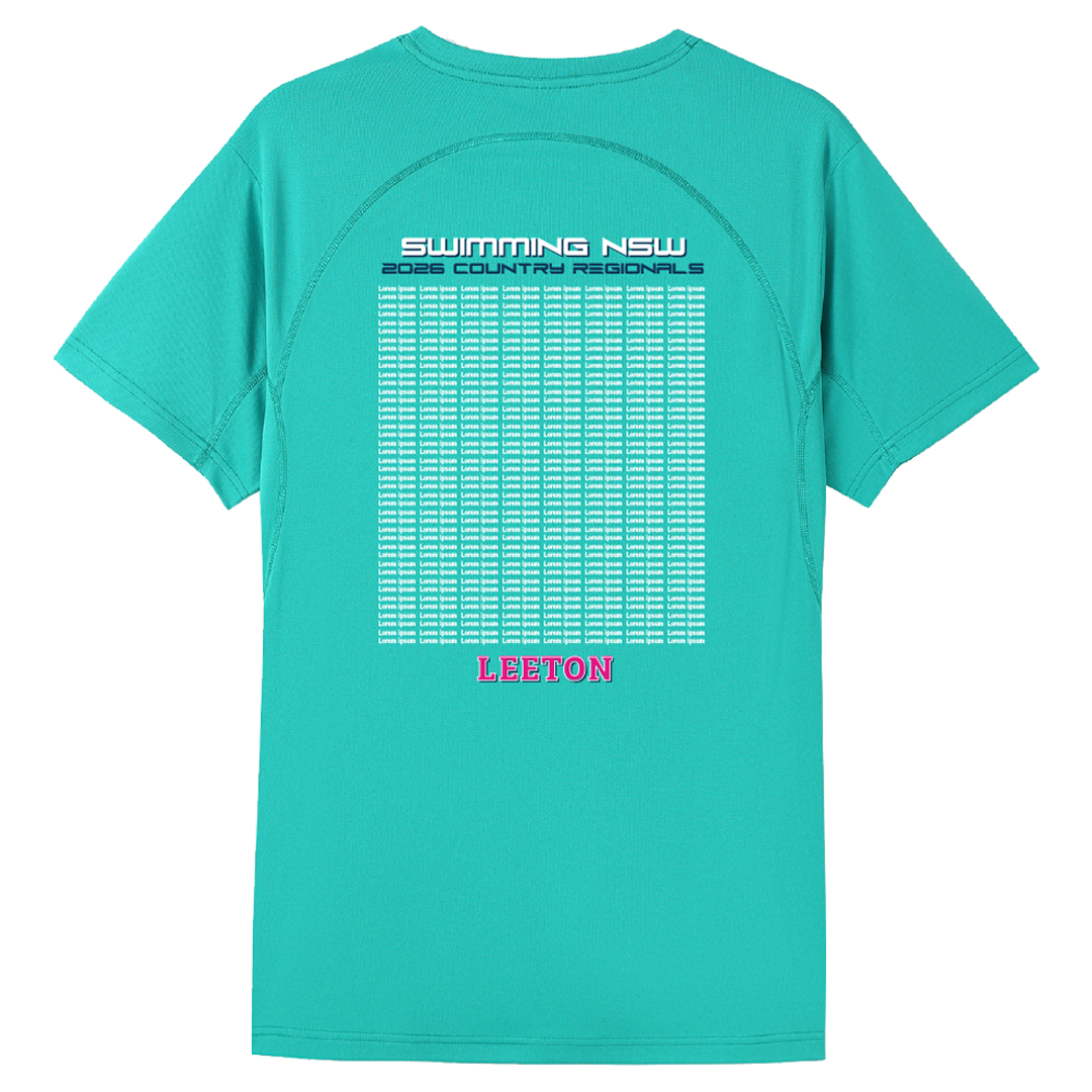 LEETON: 2026 NSW Country Regionals Names T-Shirt - Teal
