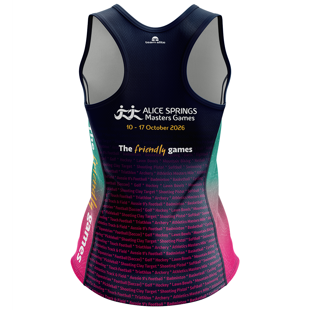 2026 ASMG Ladies Racerback Cool Dry Singlet