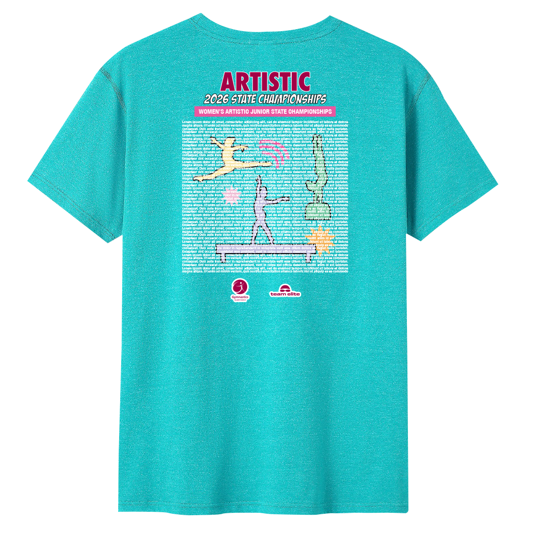 2026 WAG Junior State Championships Names T-Shirt - Jade