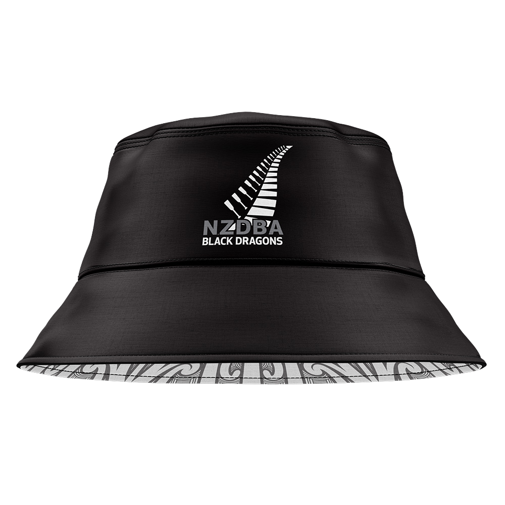 NZDBA Black Dragons Reversible Bucket Hat