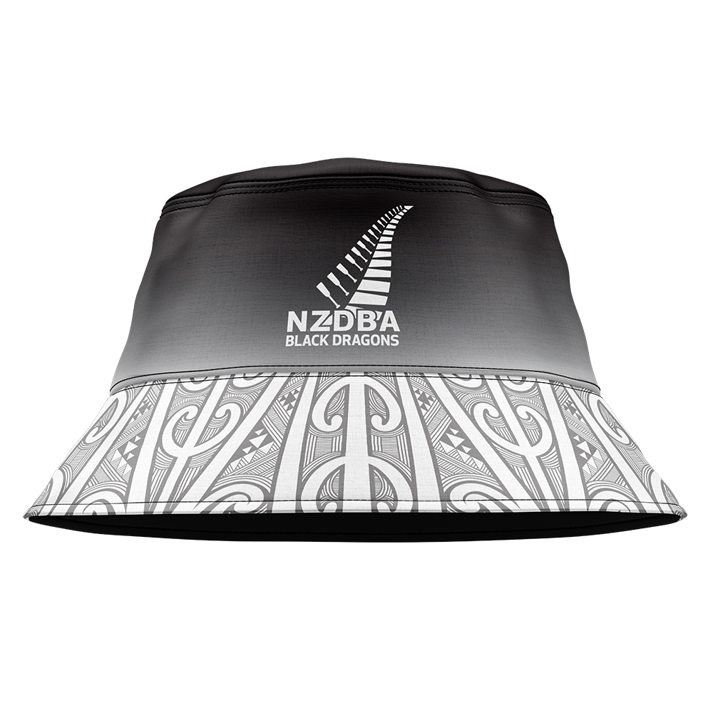 NZDBA Black Dragons Reversible Bucket Hat