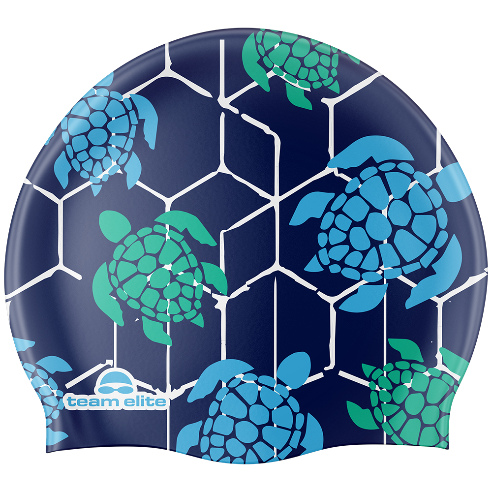 Turtle Swim Cap - Navy