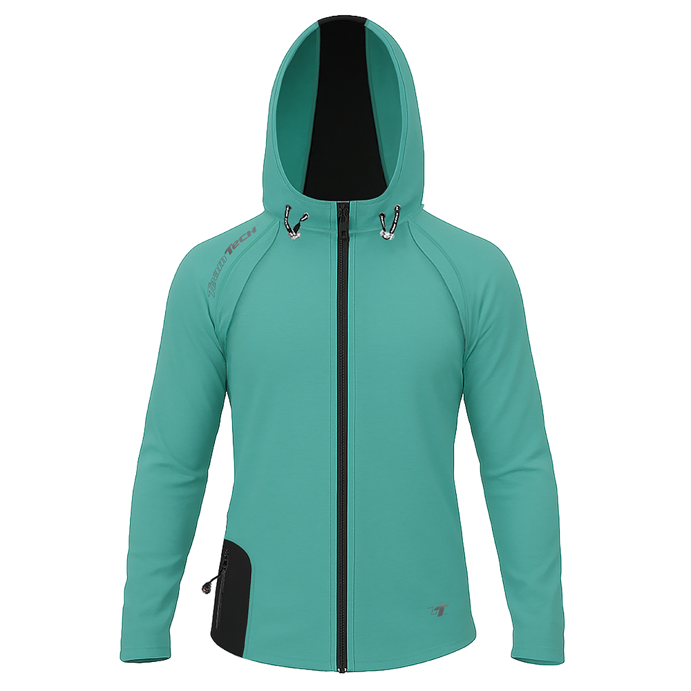 TeamTech Performance Zip Hoodie - Teal