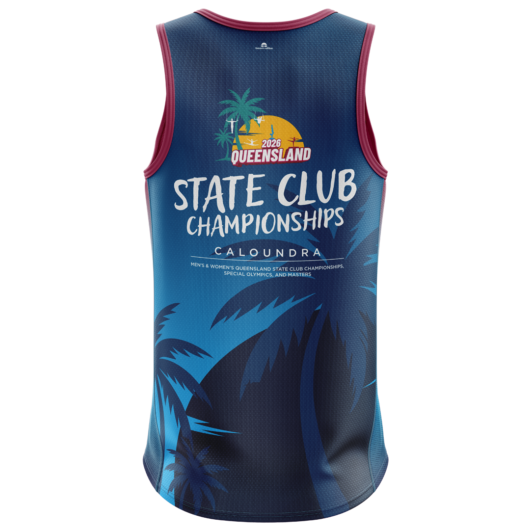 2026 GQ State Club Championship Unisex Singlet - Blue