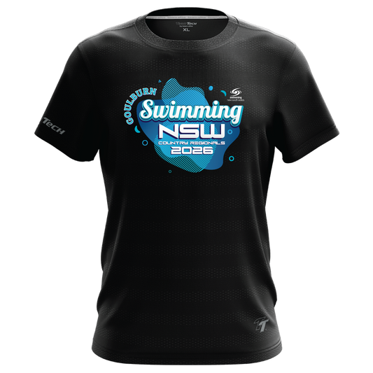 GOULBURN: 2026 NSW Country Regionals Names T-Shirt - Black