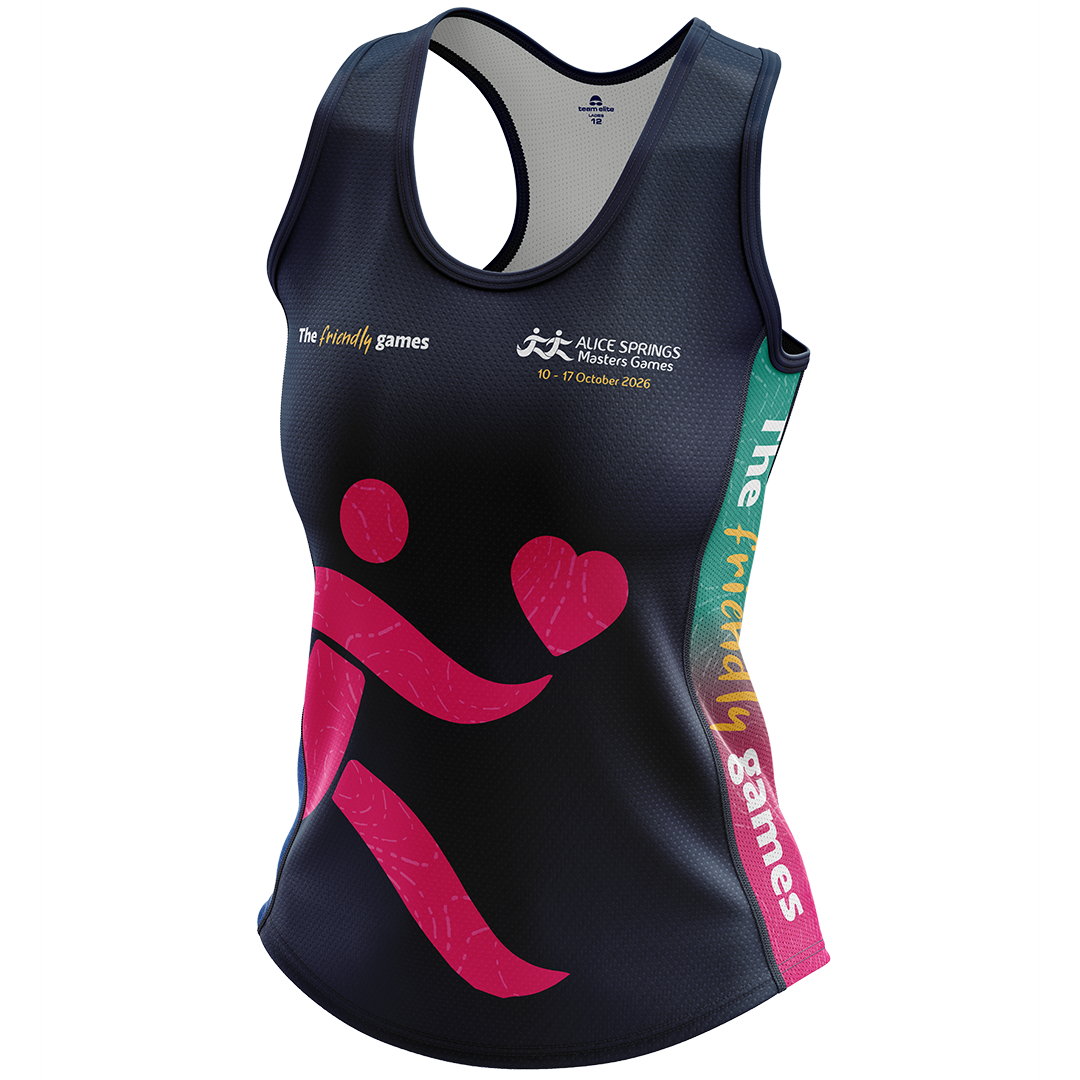 2026 ASMG Ladies Racerback Cool Dry Singlet