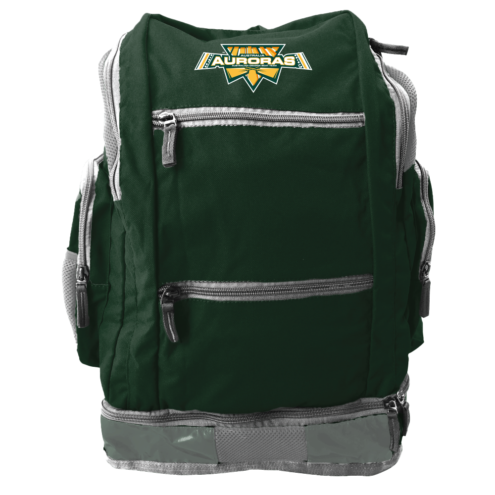 Auroras Sports Backpack - Green/Silver