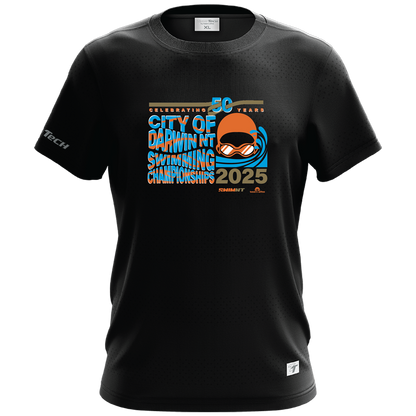 2025 NT Swimming Championships 'Names' Performance Tee - Black