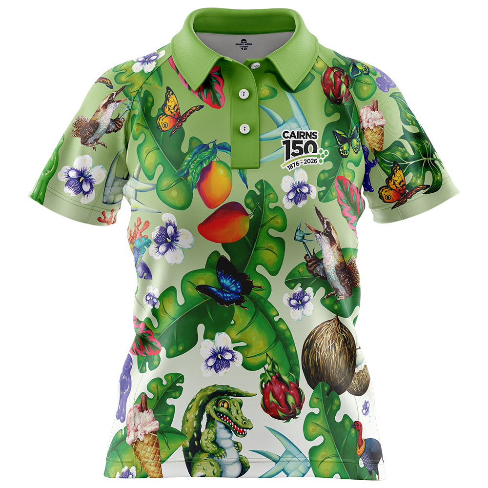 Cairns Celebrates 150 Years Ladies Polo - Green