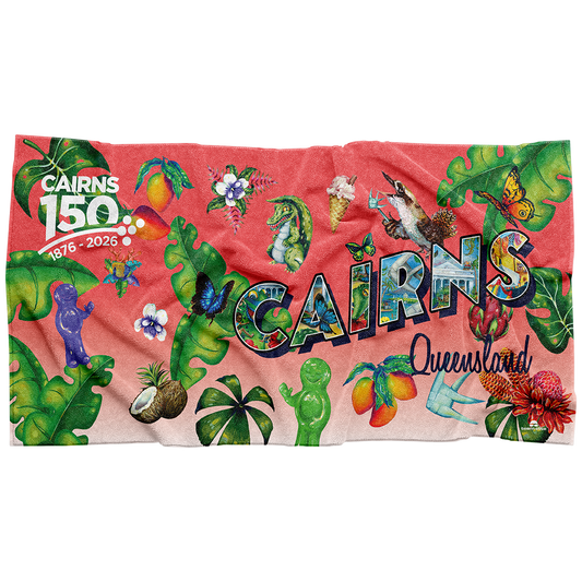 Cairns Celebrates 150 Years Beach Towel