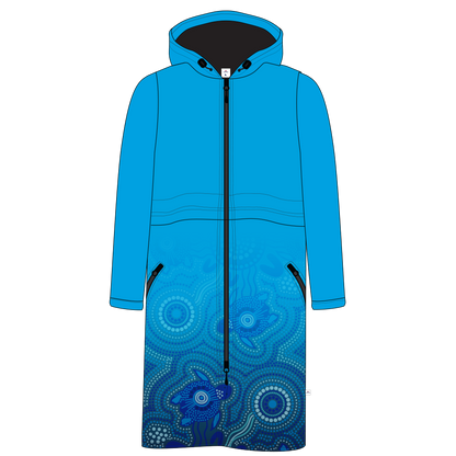 Deck Parka - Aqua Indigenous