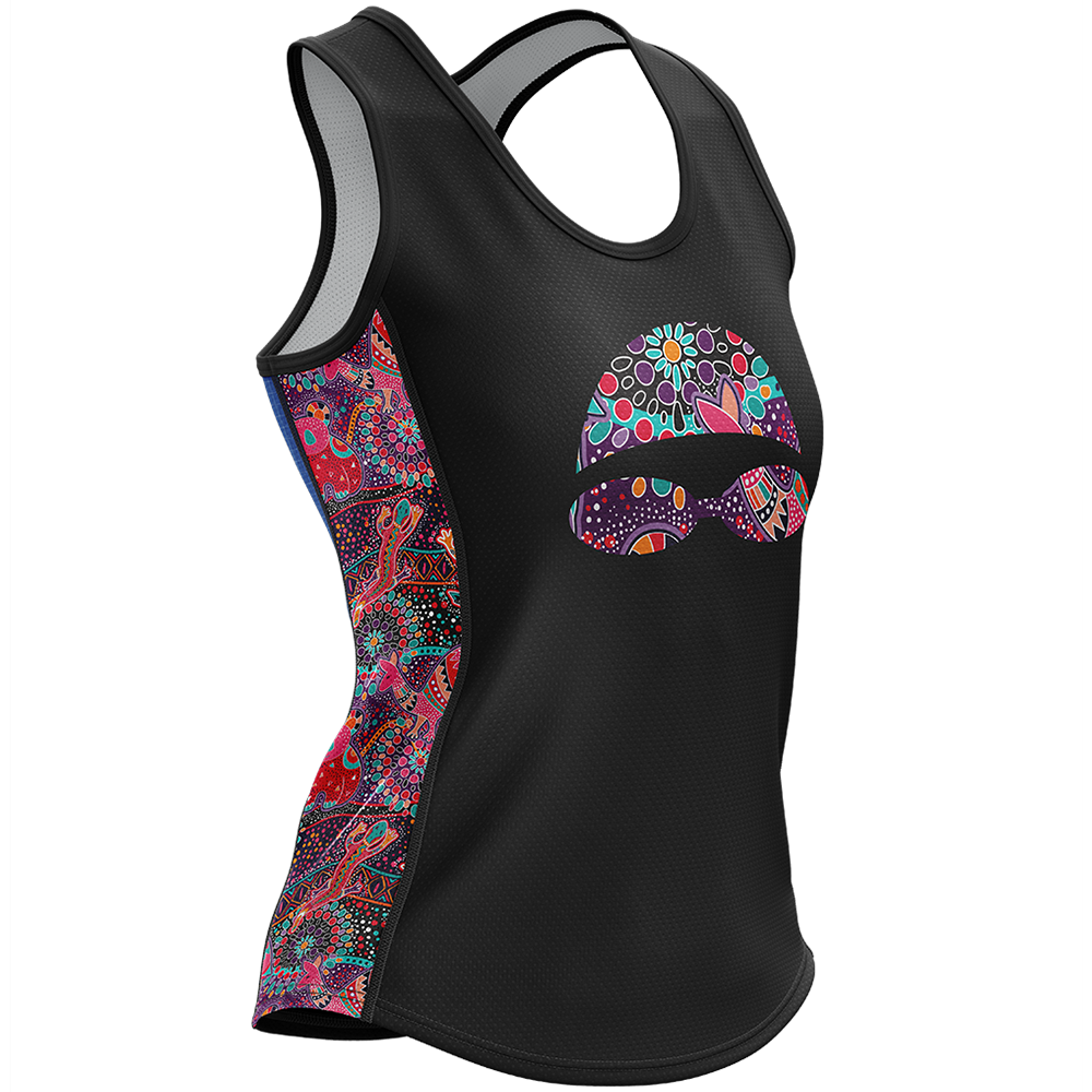 Eat Sleep Swim Racerback Singlet