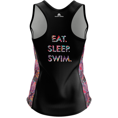 Eat Sleep Swim Racerback Singlet