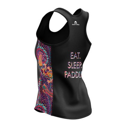 Eat Sleep Paddle Racerback Singlet