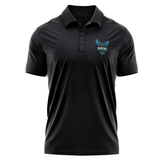 Flinders Phoenix Cool Dry Polo - Black