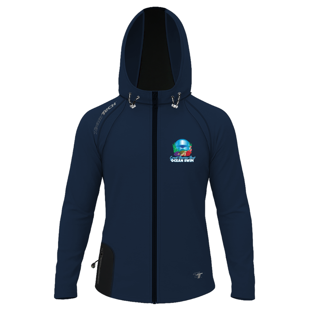 2025 GBROS TeamTech Performance Zip Hoodie - Navy