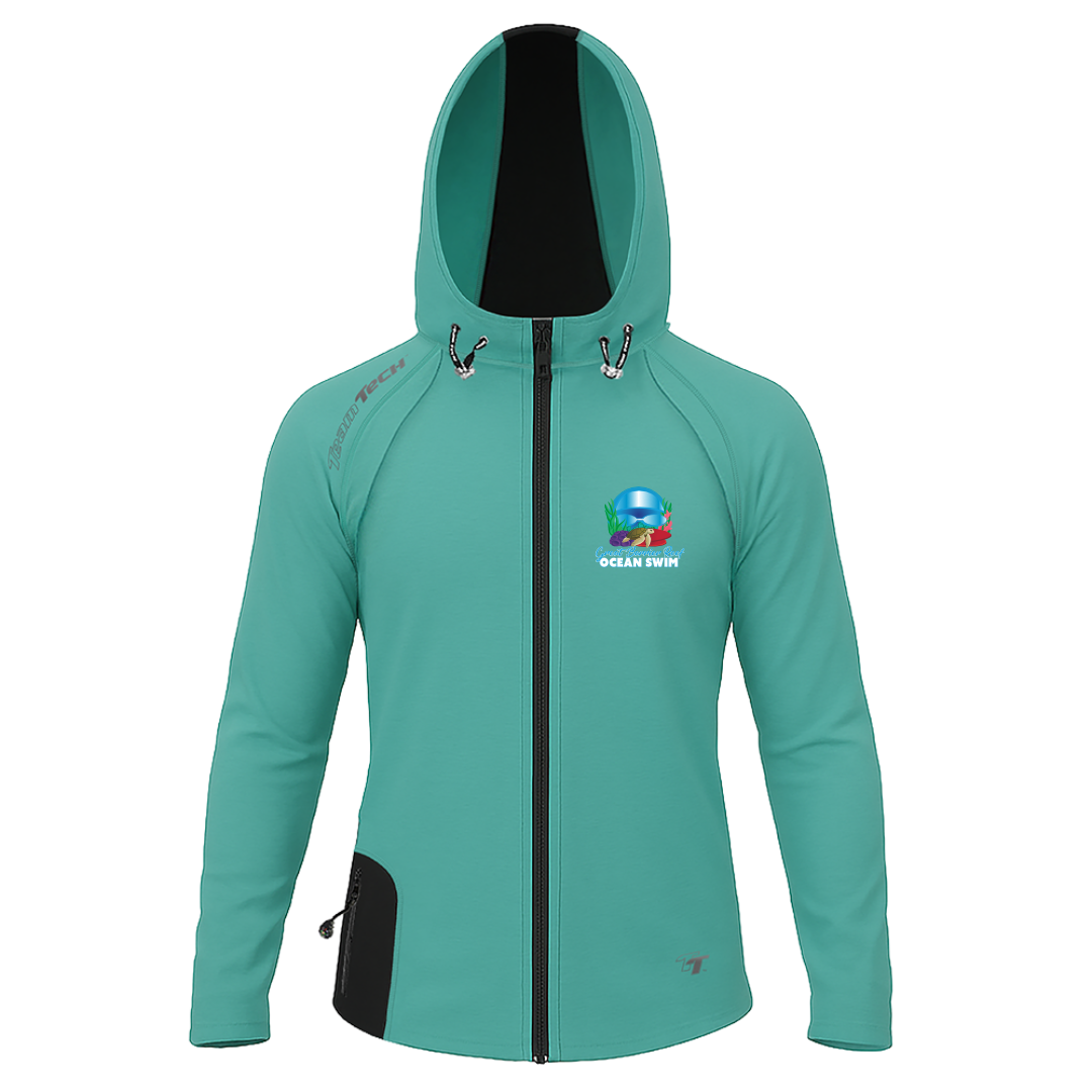 2025 GBROS TeamTech Performance Zip Hoodie - Teal