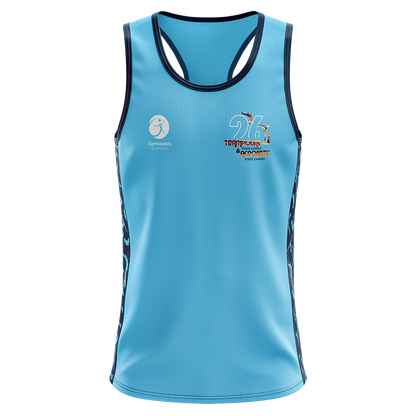 2026 GQ Trampoline & Acrobatic State Singlet - Blue