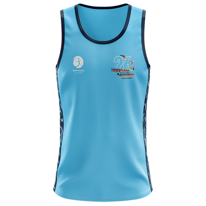 2026 GQ Trampoline & Acrobatic State Singlet - Blue