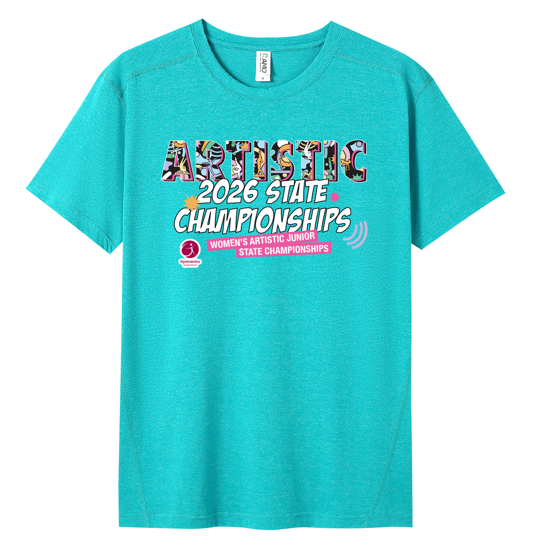 2026 WAG Junior State Championships Names T-Shirt - Jade