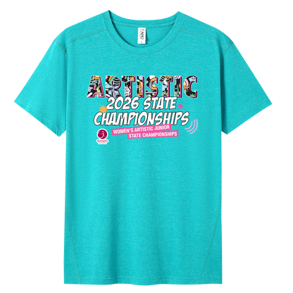 2026 WAG Junior State Championships Names T-Shirt - Jade