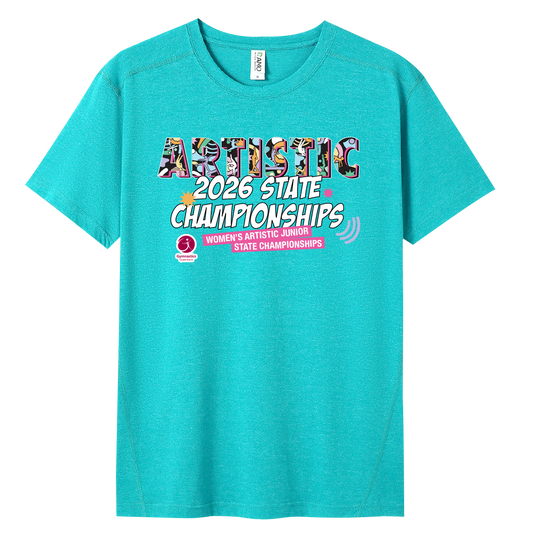 2026 WAG Junior State Championships Names T-Shirt - Jade
