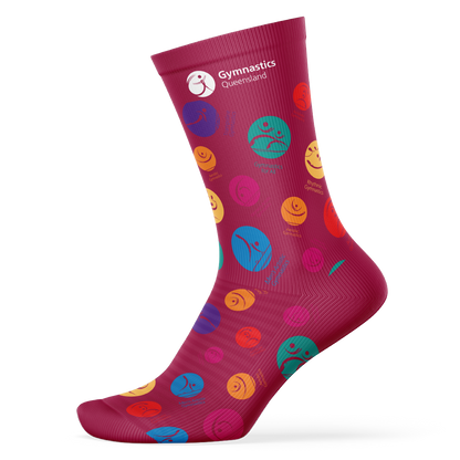 Gymnastics Queensland Gymsports Socks