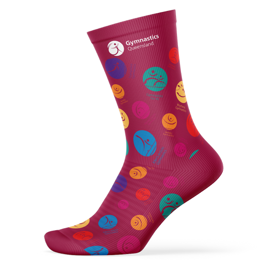 Gymnastics Queensland Gymsports Socks