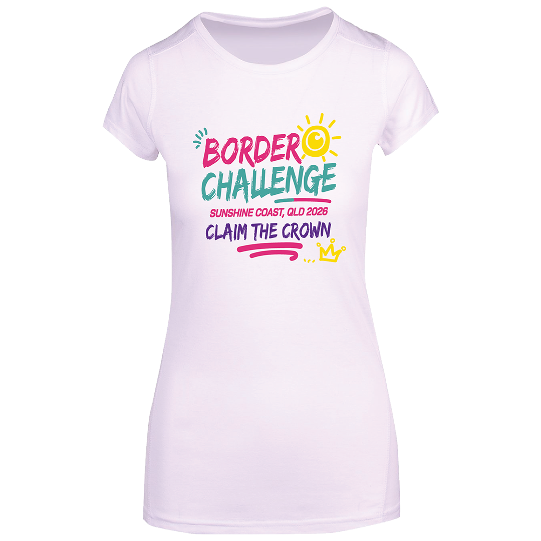 2026 Border Challenge Names T-Shirt - White