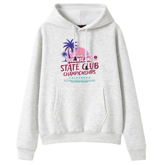 2026 GQ State Club Championship Hoodie - Snow/Pink