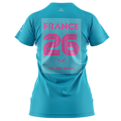 2026 FRANCE IBCPC Chemise avec nom de femme [Women Names Shirt] - Vert jade