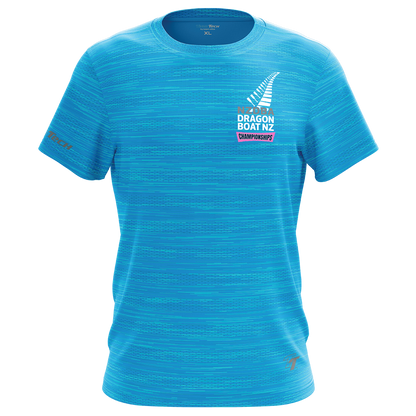 2025 NZDBA TeamTech Performance Names Tee - Aqua