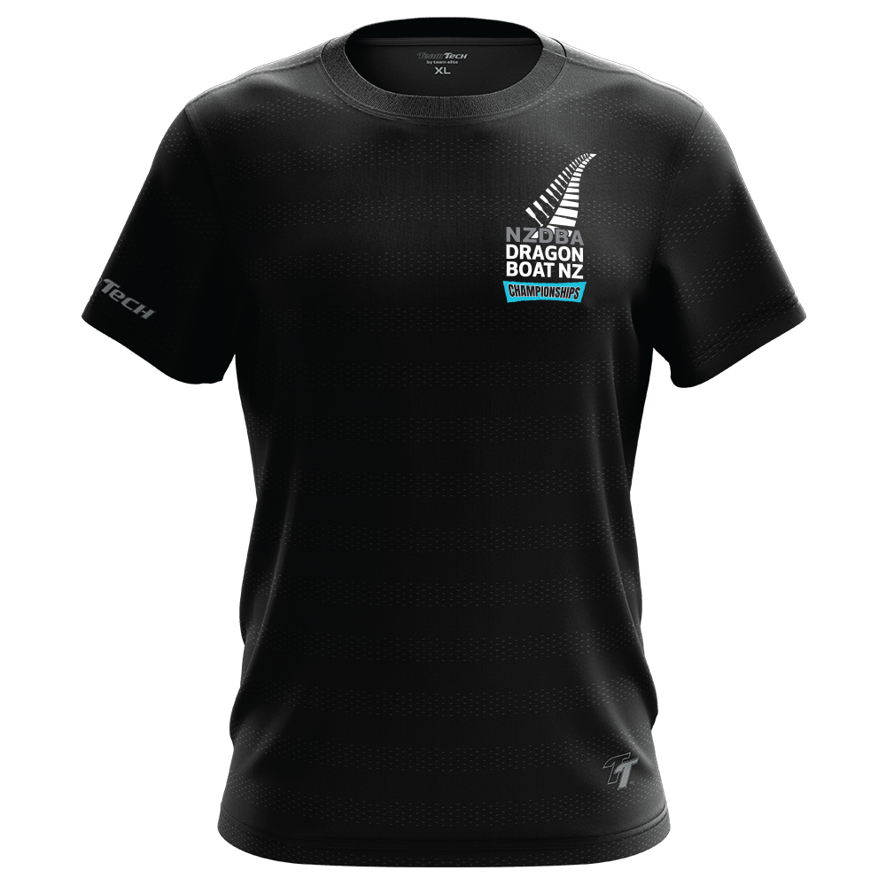 2025 NZDBA TeamTech Performance Names Tee - Black