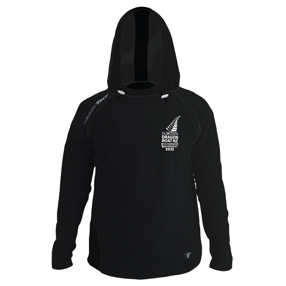 2025 NZDBA TeamTech Performance Hoodie - Charcoal