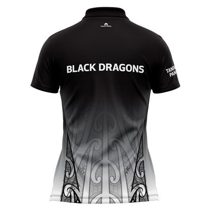 *NZDBA Black Dragons Polo Shirt - Ladies