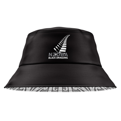 NZDBA Black Dragons Reversible Bucket Hat