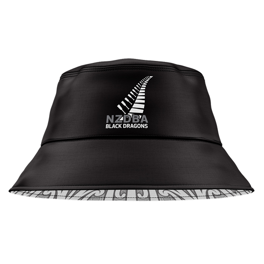 NZDBA Black Dragons Reversible Bucket Hat