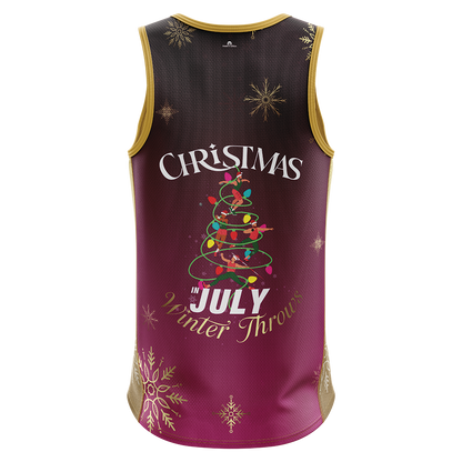 2026 QMA Christmas in July Cool Dry Singlet - Ladies Full Back