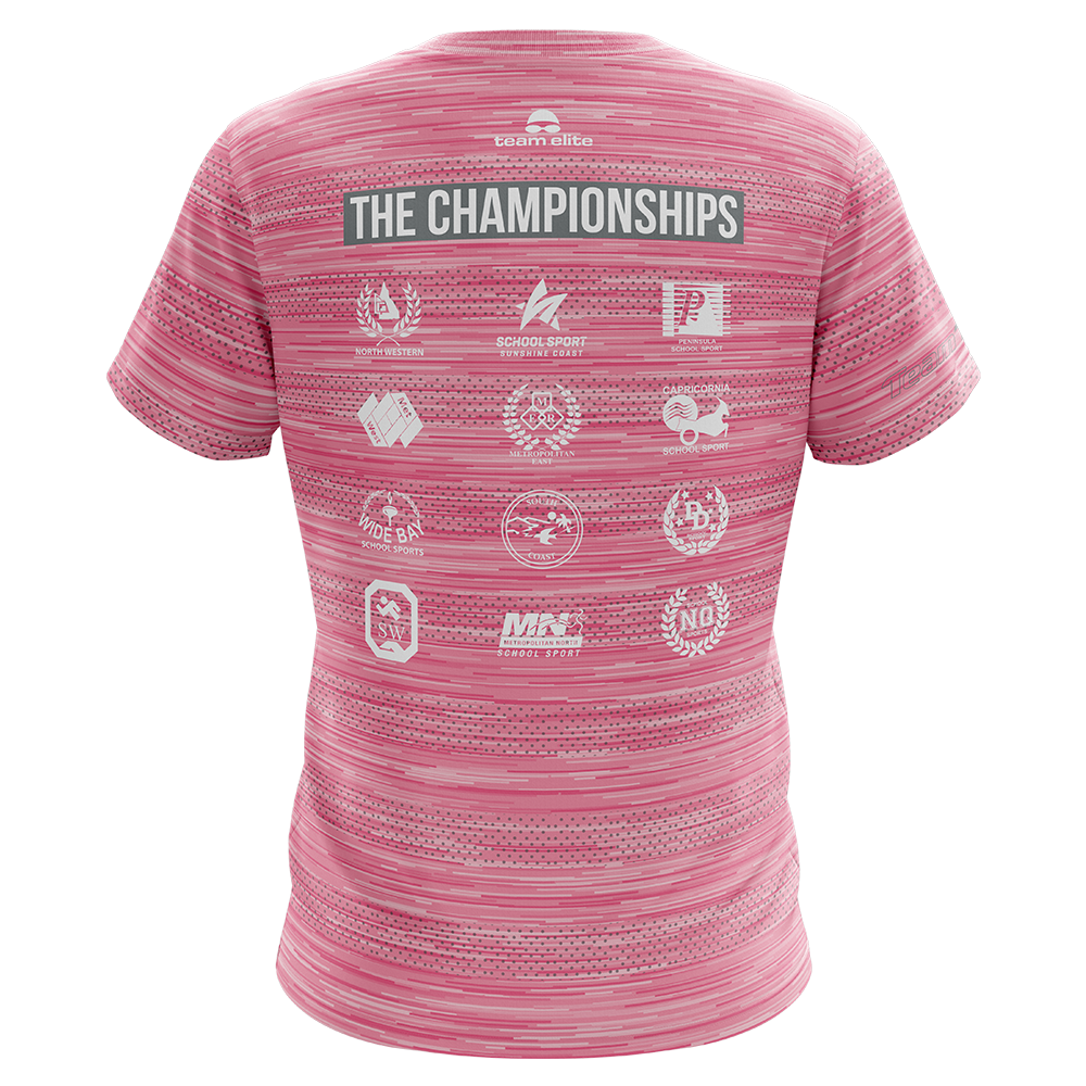 QSSS TeamTech Performance Tee - Pink Marl