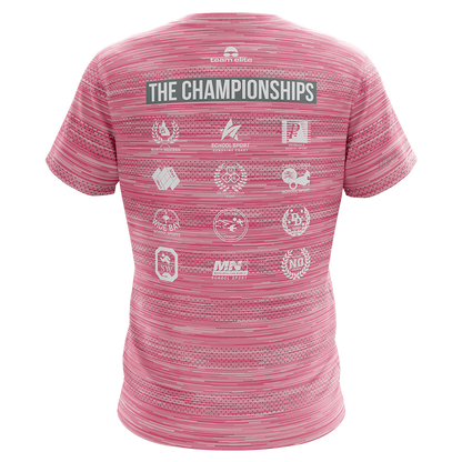 QSSS TeamTech Performance Tee - Pink Marl