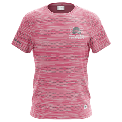 QSSS TeamTech Performance Tee - Pink Marl