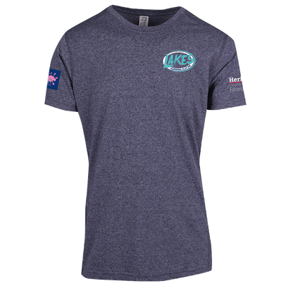 Lakes Swimming Club Greatness Heather Tee - Navy