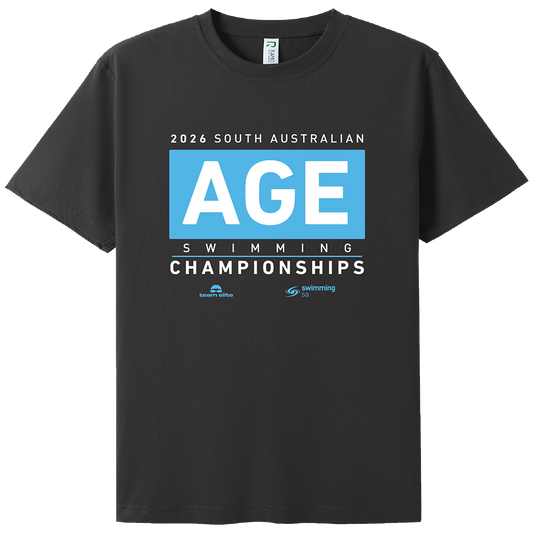 2026 SA AGE Championship Names T-Shirt - Charcoal