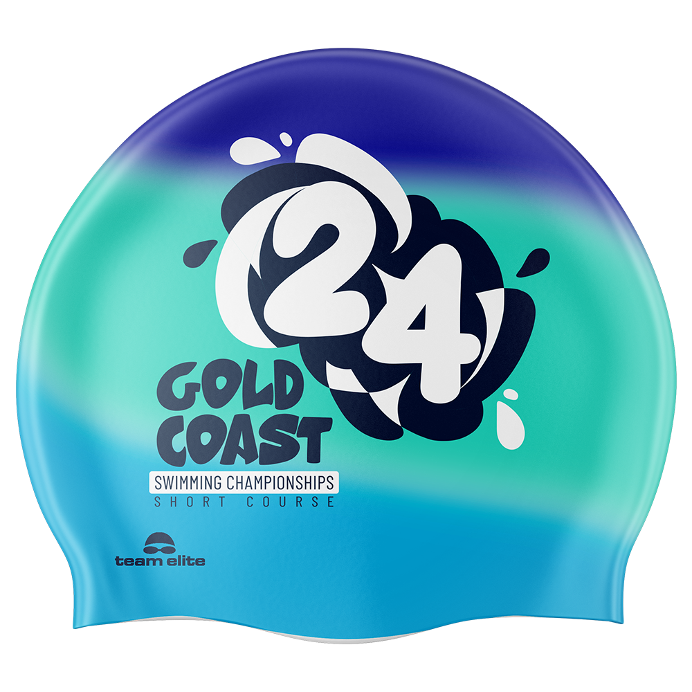 2024 SGC Short Course Tie Dye Swim Cap