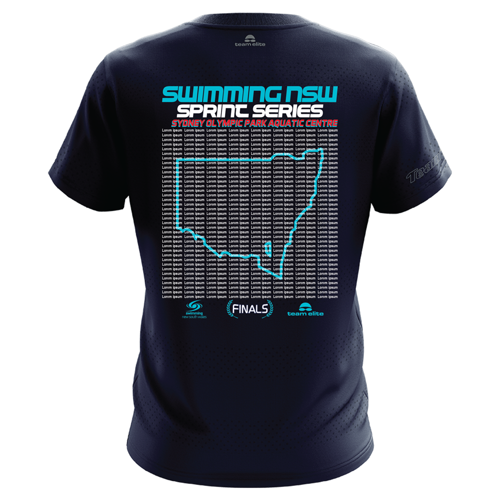 SNSW Sprint Series Finals 'Names' Performance Tee - Navy