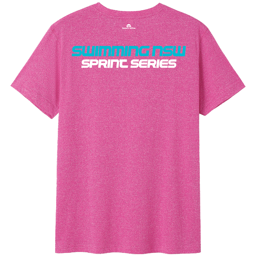 SNSW Speedo Sprint Series Heather Tee - Pink