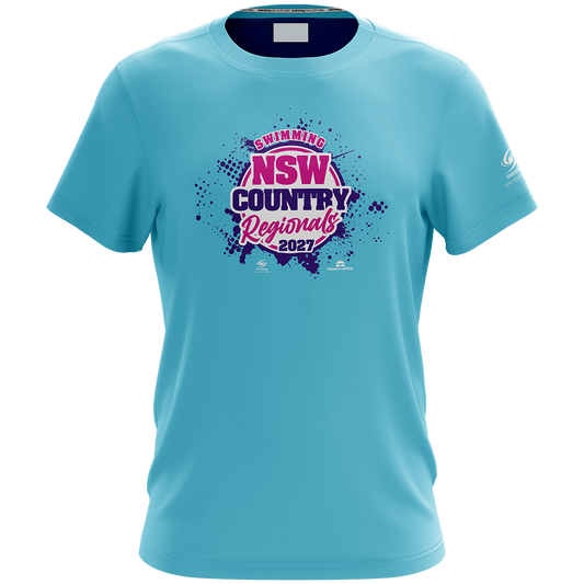 WOLLONGONG: 2027 NSW Country Regionals Names T-Shirt - Aqua
