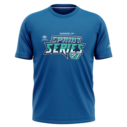 2027 SNSW Speedo Sprint Series T-Shirt - Blue