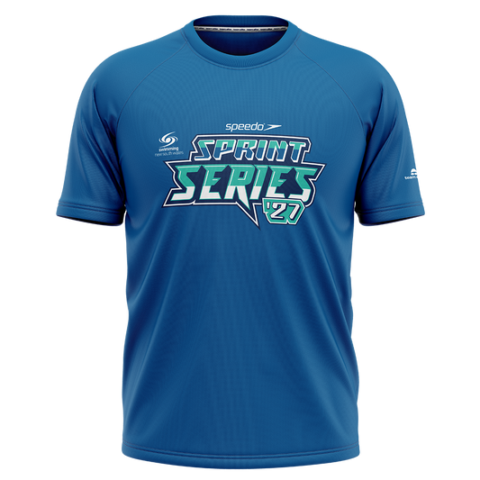 2027 SNSW Speedo Sprint Series T-Shirt - Blue