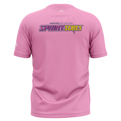 2027 SNSW Speedo Sprint Series T-Shirt - Pink